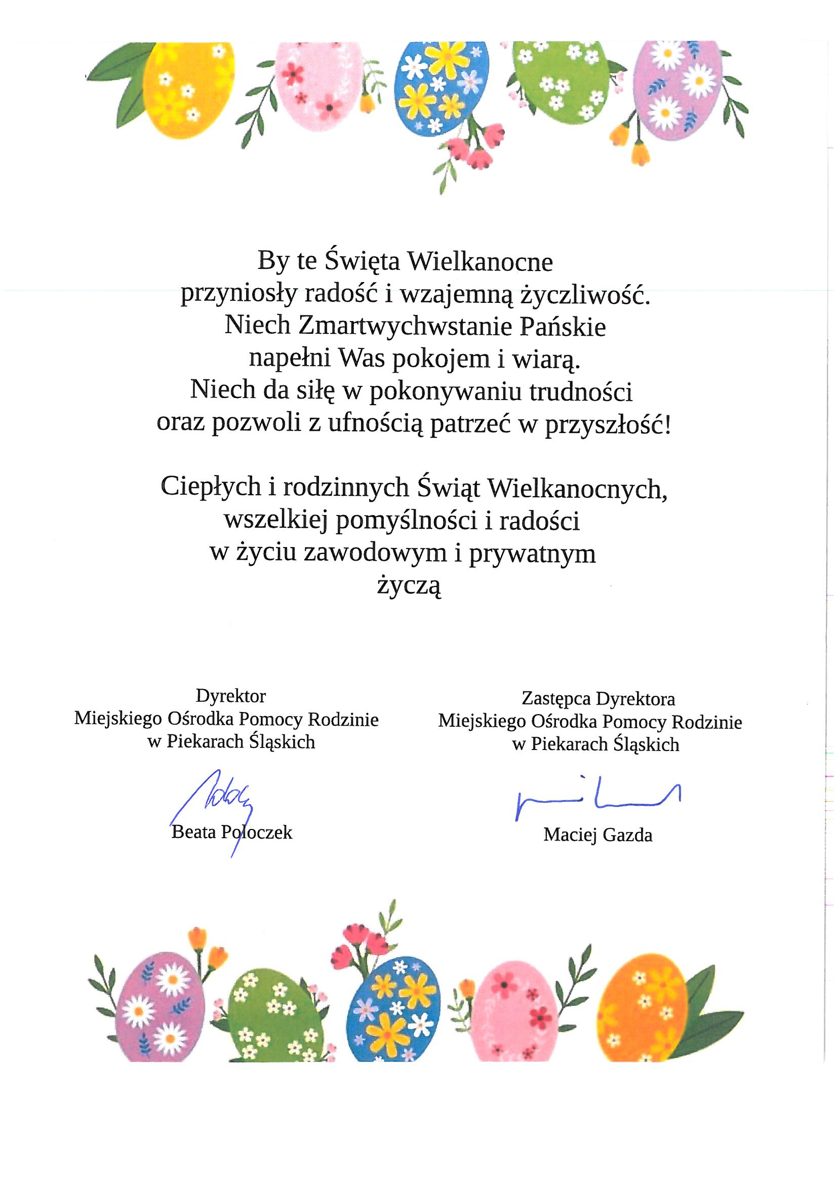 Życzenia wielkanocne